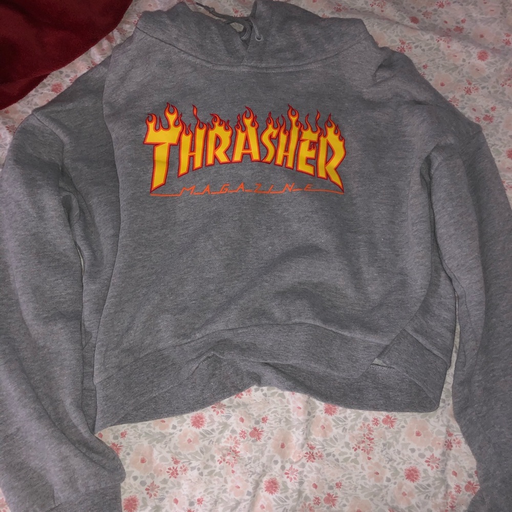 Thrasher cropped hoodie